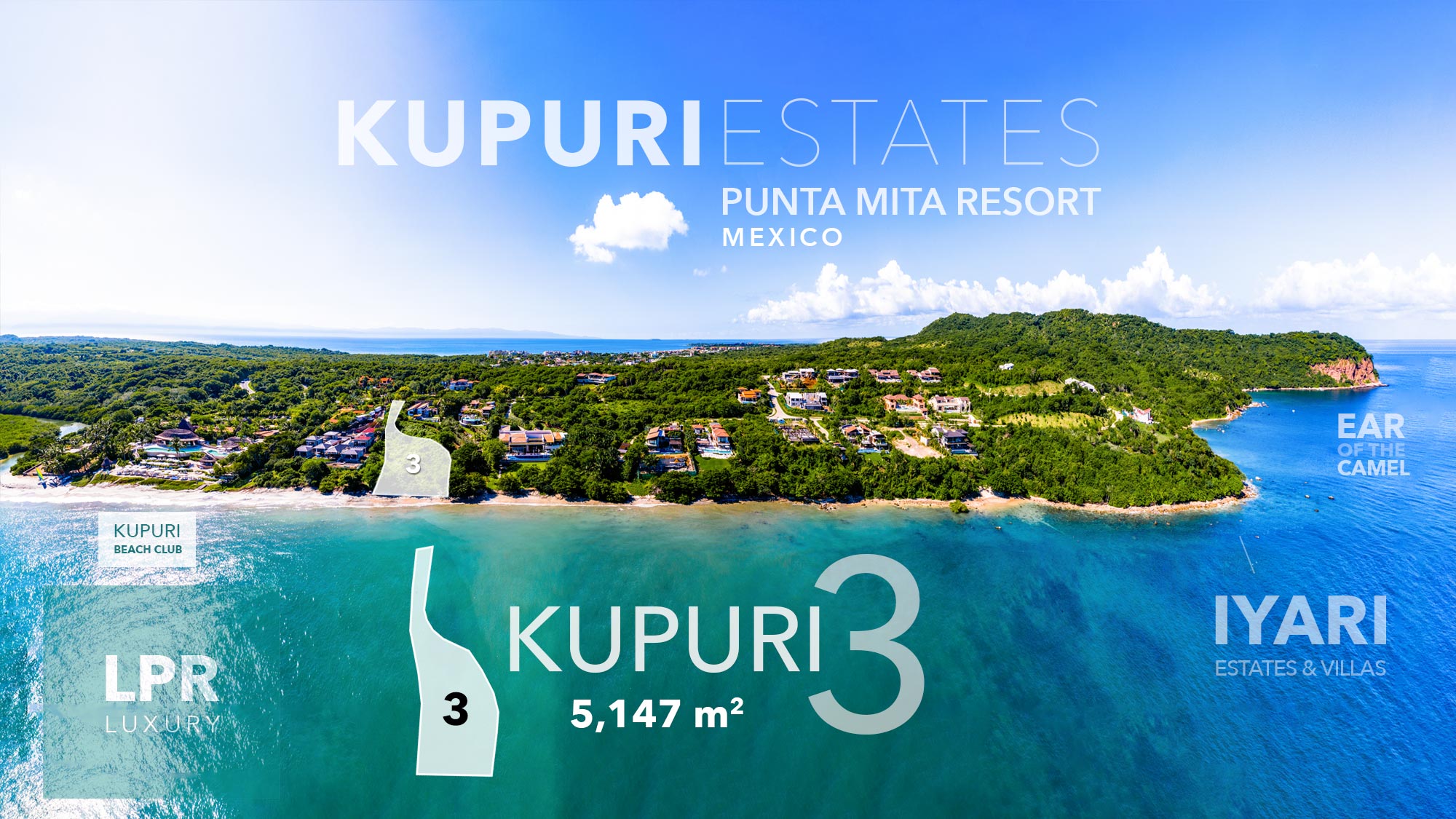 Kupuri Estates - Lot 3 - Punta Mita Resort luxury real estate - homesite beachfront residential resort low density community - real estate and vacation rentals