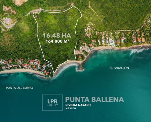 Punta Ballena - Development land parcel for sale North of Puerto Vallarta, South of Punta Mita, Riviera Nayarit, Mexico